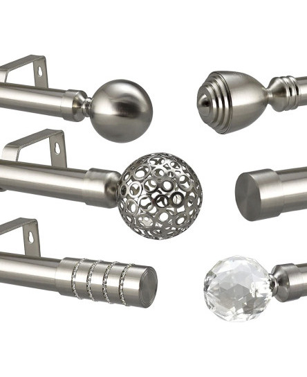 curtain-pole-extendable-metal-28mm-rod-brushed-chrome-eyelet-or-rings-fittings