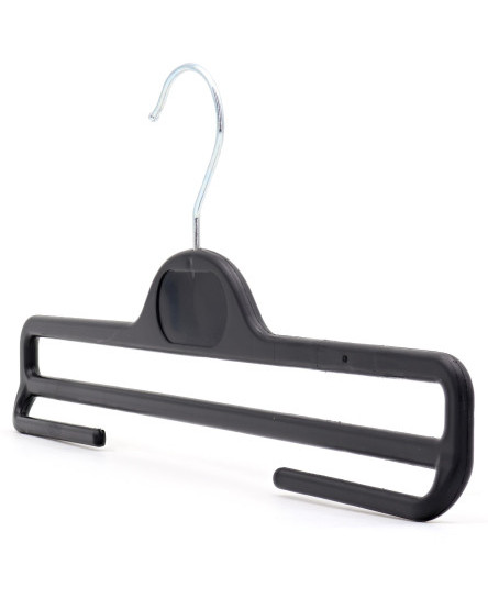 trouser-hanger-plastic-coat-hangers-with-bar-black-or-grey-the-hanger-store