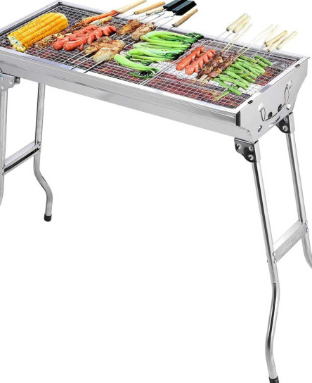 folding-bbq-charcoal-barbecue-grill-steel-stainless-garden-picnic-camping-stove