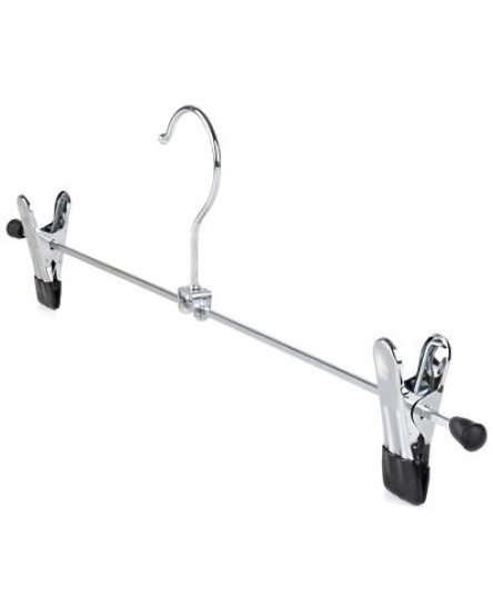 the-hanger-store-large-metal-clip-hanger-for-trousers-and-skirts-40cm-chrome