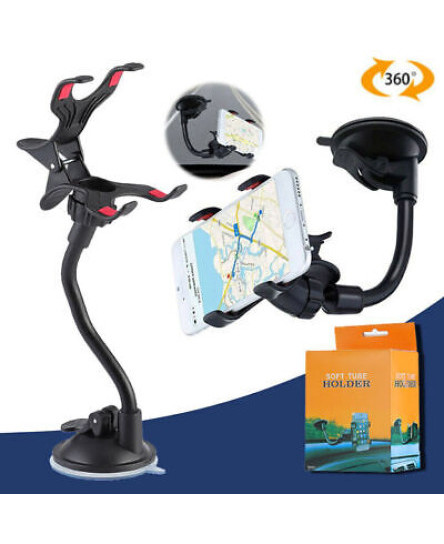 car-cell-phone-holder-long-arm-windshield-mount-bracket-stand-suction-cup-black