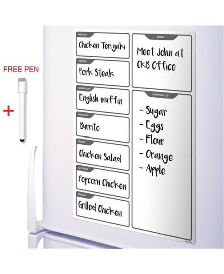 black-magnetic-fridge-big-weekly-meal-planner-drywipe-a3-white-notice-board-pen
