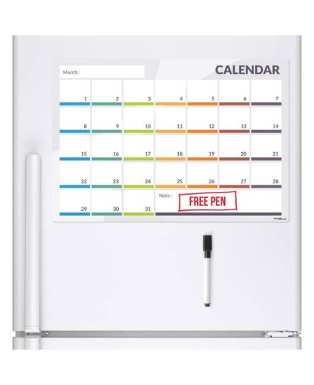 CALENDER Fridge Board Magnetic Pen Notice Memo Planner Whiteboard Large Monthly