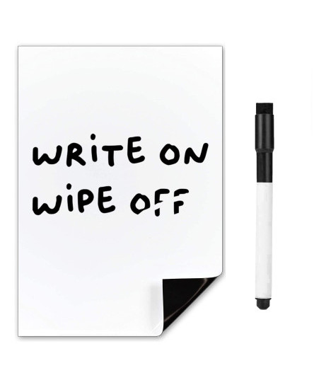Small Magnetic Whiteboard Fridge Magnet A5 Dry Wipe Memo Board Mini White Board