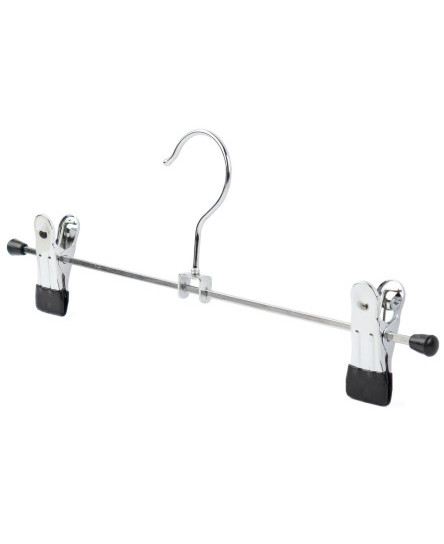 The Hanger Store™ Metal Clip Hangers, 30cm Coat Hangers for Trouser, Skirt