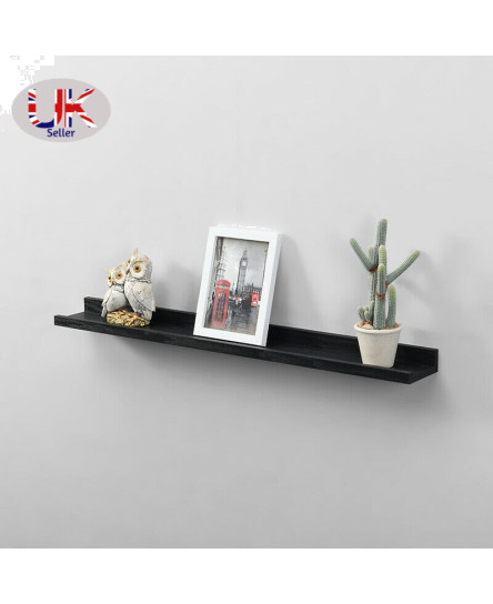 Set of 2 Shelf Photo Wall Mounted Floating Shelves Decoration 48cm 80cm Wide 