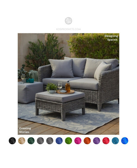 Rattan Patio Furniture Sofa Replacement Seat pad or Back Cushion 12 sizes 12 col