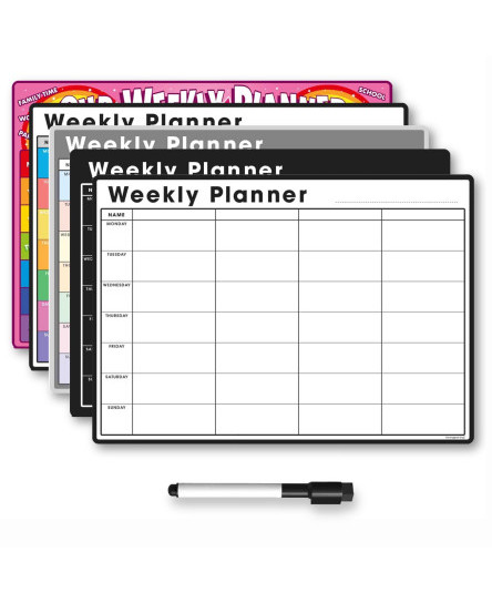 Magnetic Weekly Planner for Fridge | Whiteboard Memo Board Calendar Organiser