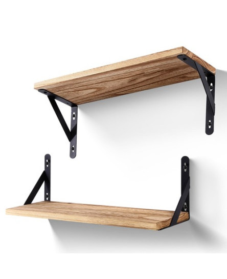 2X Floating Shelves Capacity Hanging Wall shelves Storage Organiser Home Office